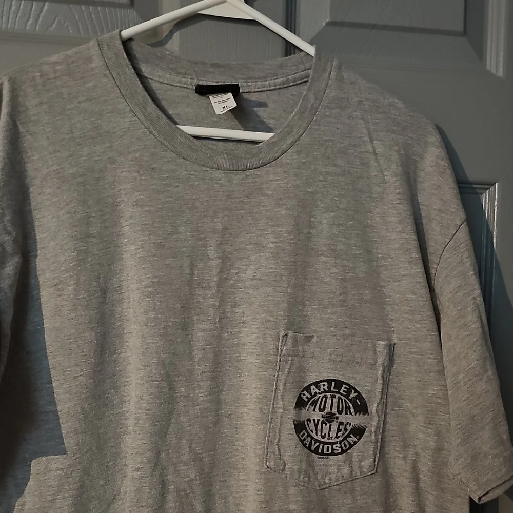 Harley-Davidson Gray pocket Men's T-Shirt - Picture 1 of 3